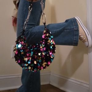 Sparkley fun night out shoulder bag